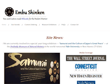 Tablet Screenshot of embu-shinken.com